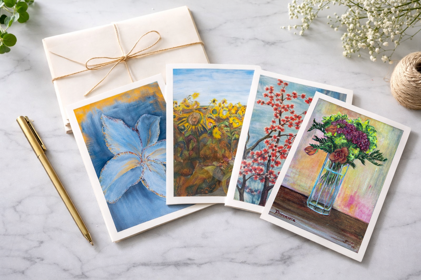 Floral Notecard Print Set