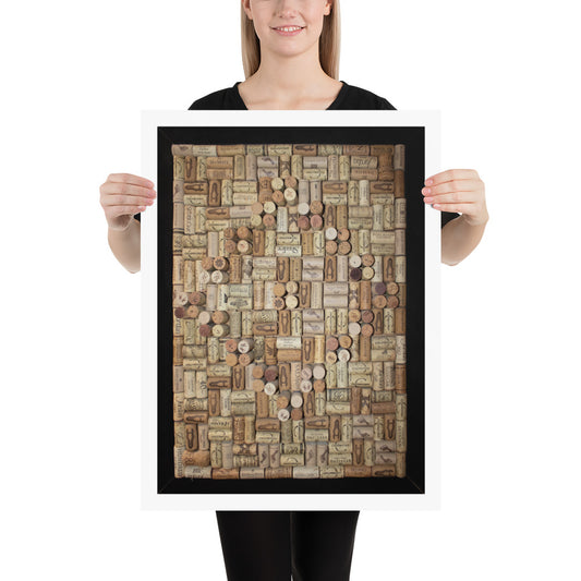 Collected Memory Wine Cork Mosaic Print
