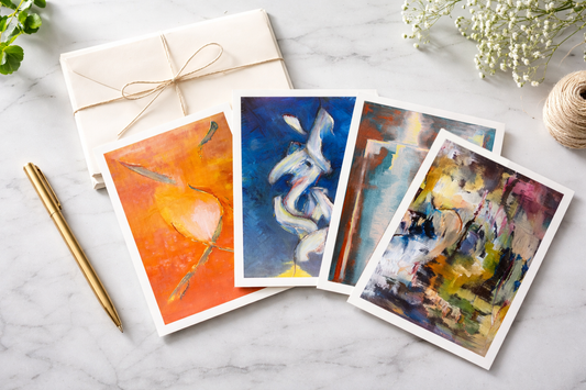Abstract Notecard Print Set