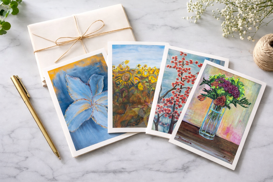 Floral Notecard Print Set