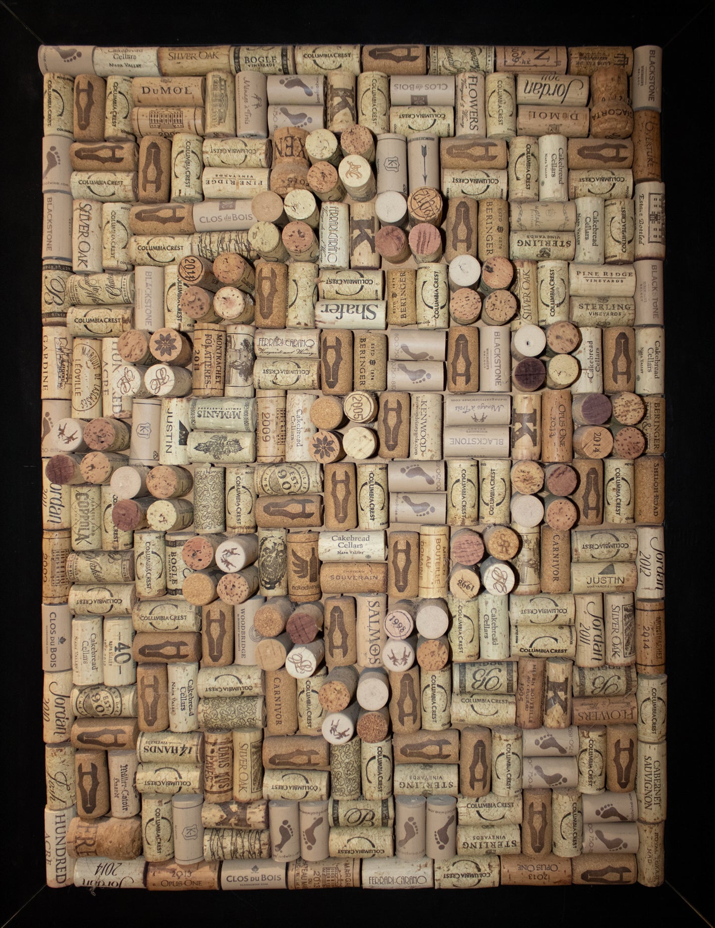 Collected Memory Wine Cork Mosaic Print