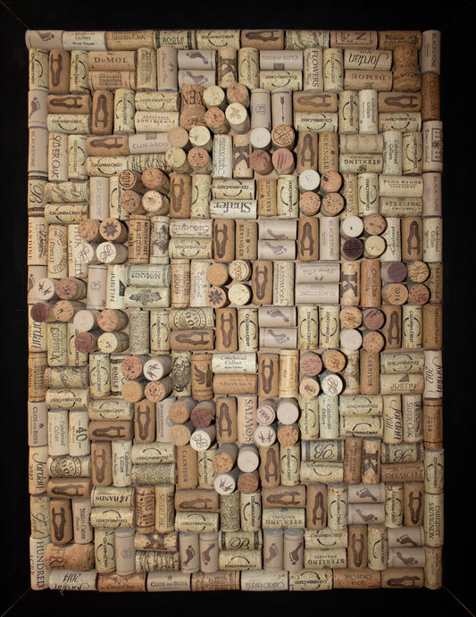 Collected Memory Wine Cork Mosaic Print