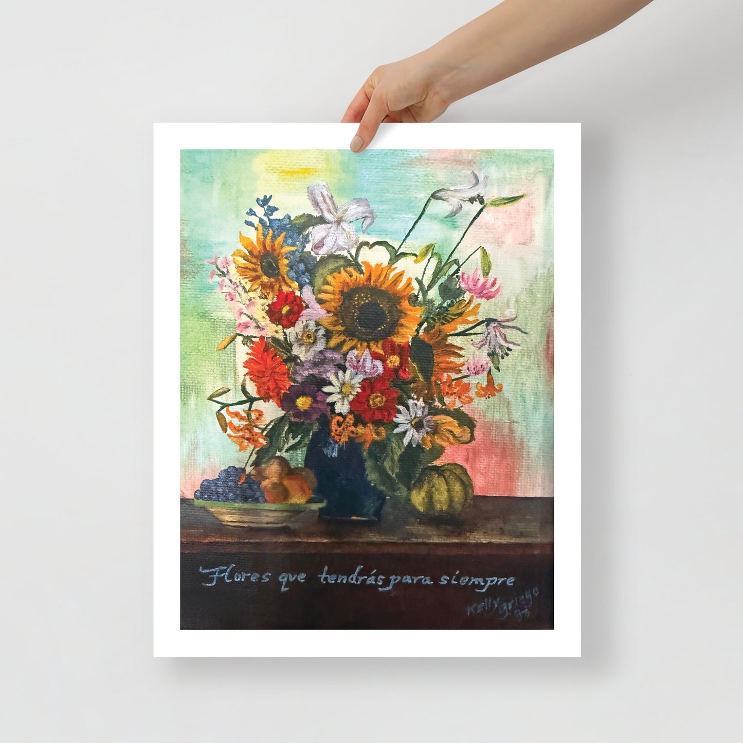 Floral Still Life with Sunflowers Print
