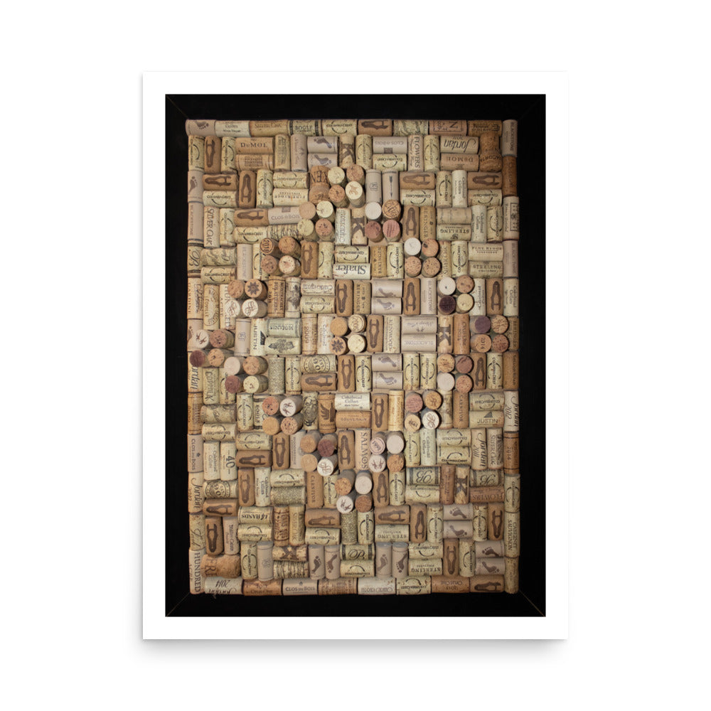 Collected Memory Wine Cork Mosaic Print