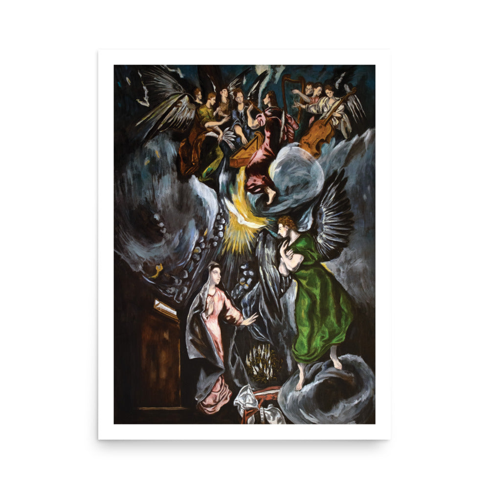 La Anunciación, El Greco Print